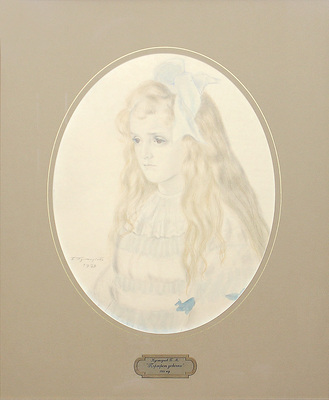 Кустодиев Борис Михайлович. Портрет девочки